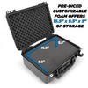 CASEMATIX 18" Waterproof Hard Case with Customizable Foam for Portable