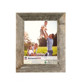 BarnwoodUSA LLC 13x17 Made-to-Size Custom Real Reclaimed Rustic Wood Picture Photo Frames Farmhouse Barn Decor 1.5 Inch Wide Portrait or Landscape Weathered Gray