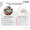 Encasa Cotton Fabric Napkins, Set of 6, Size 43 x