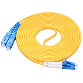 imainurama Optical Fiber Cable, Optical Cable, LC to SC Connector, Compatible with Other Companies, In-house, Optical Line Cord, 3.3 ft (1 m)