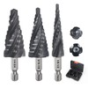 MABLEVI M35 Four Spiral Flute Cobalt Step Drill Bit Set