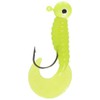 Johnson Swimming Grubs Chartreuse Fishing Bait, Yellow, 3" | 8cm