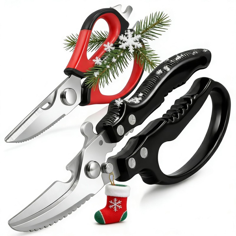 Flioriel 2-Pack Heavy Duty Kitchen Shears - Ultra Sharp All