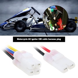Be In Your Mind Pack of 2 CDI Cable Harness Connectors (2 Pin + 4 Pin) for GY6 4-Stroke 50cc 125cc 150cc Scooter Moped ATV Go Kart 15cm Motorcycle Accessories