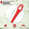 100Pcs Plastic Replacements Cutting Blades for Stihl Polycut 2-2 3-2