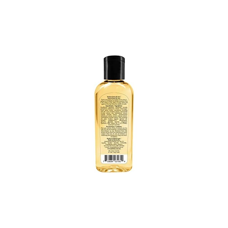 Jaloma Aceite Brillantina, para el cabello, Suaviza e Hidrata, 120ml