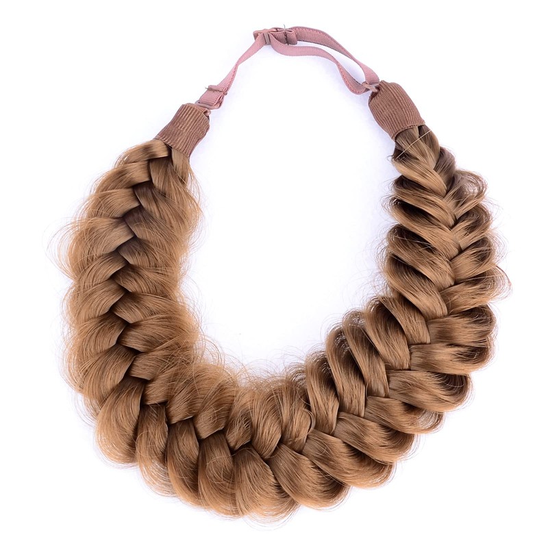 Gledola Messy Synthetic Hair Braided Headband Classic Chunky Wide Braided