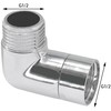 G1/2 Shower Head Elbow Adapter for Connection of Wall Mounted