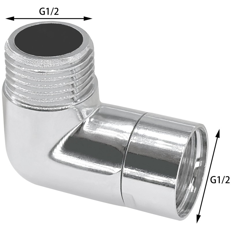 G1/2 Shower Head Elbow Adapter for Connection of Wall Mounted