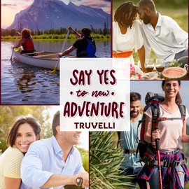 Truvelli Insulated Wine Tote Bag: Portable 2 Bottle Cheese Waterproof Black Canvas Carrier Picnic Kit - Stopper Attachment, Plus Wooden Charcuterie Board