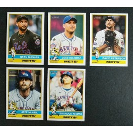 2025 Topps Heritage  NEW YORK METS  Team Set ALONSO SOTO LINDOR ACUNA RC