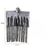 Hanging Skeleton Ghost for Halloween Decor – Gauze Skull Prop