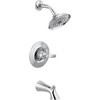 Delta Woodhurst 14 Series Bathtub and Shower Faucet Set, Chrome