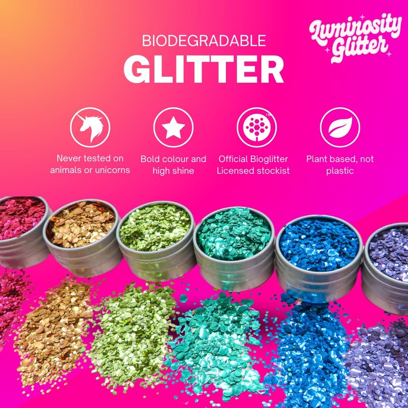 Fine Glitter Makeup - Biodegradable Eco Glitter Makeup - Glitter