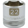 Dynamic Tools D008022 3/8" Drive 6 Point Metric Socket with