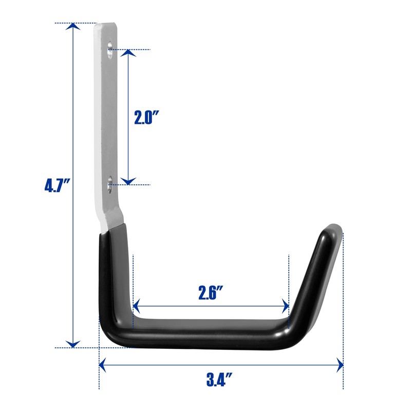 GeeWatom Heavy Duty Steel Garage Hooks,Garage Storage Utility Hooks,Anti-Slip Hanger,