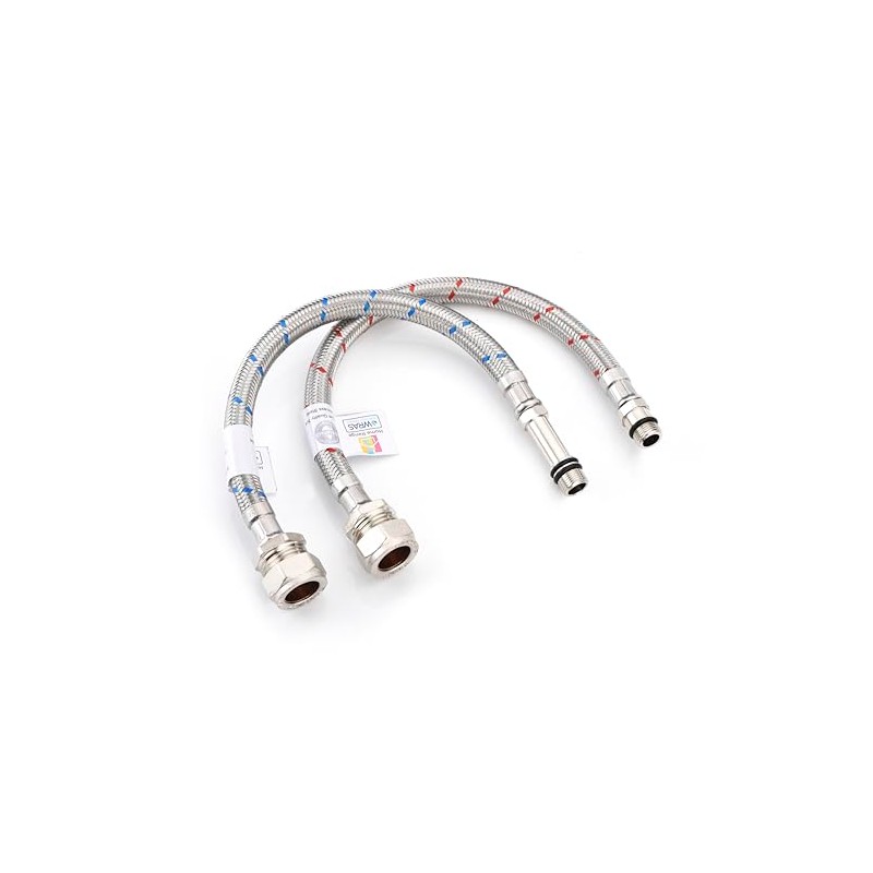 Home Range 300mm WRAS Approved Pair of M12 x 15mm
