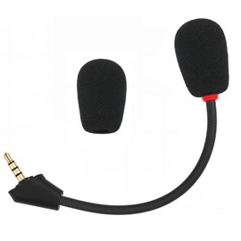 Replacement Mic Compatible with HyperX Cloud Alpha Wireless Gaming Headset – Detachable Noise-Canceling Boom Microphone with LED Mute Indicator Light