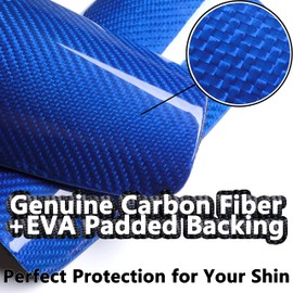 Carbon Fiber Soccer Shin Guards, with Portable Carrying Case and Sleeves, Super Strong, Ultra Light, Shock Resistance, Air Permeability, Suitable for Adult, Youth, Kid, Effective Protection