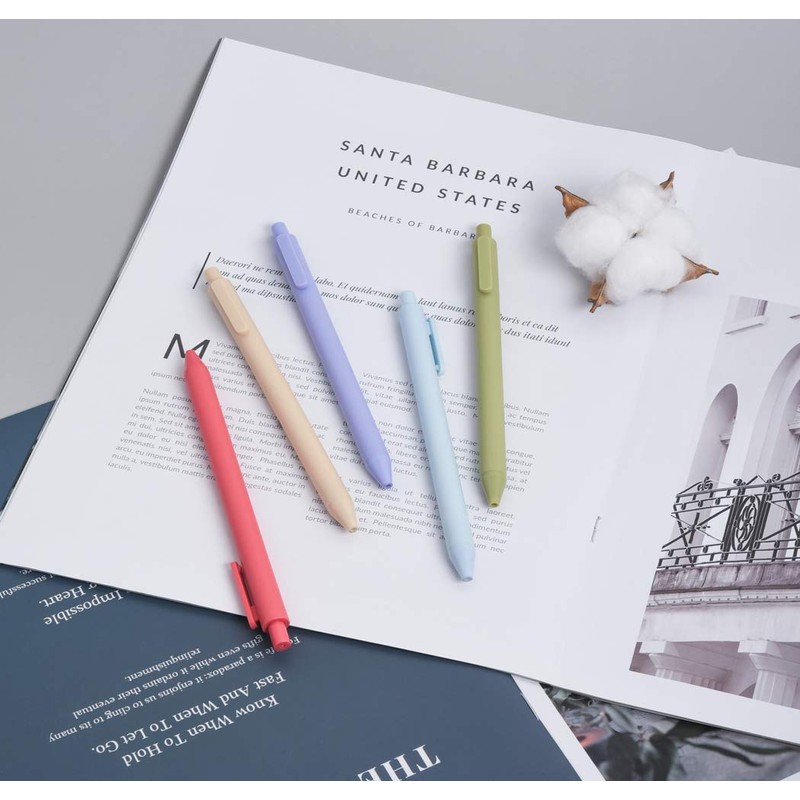 KACO Soft Touch Retractable Gel Ink Pens 0.5mm Fine Point