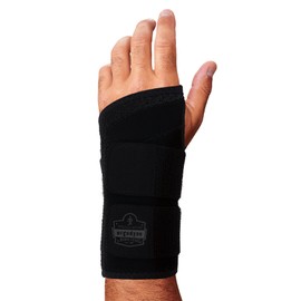 Ergodyne ProFlex 4015 Wrist Brace, Splint Open Stay for Structured Wrist Support, Adjustable Double Strap