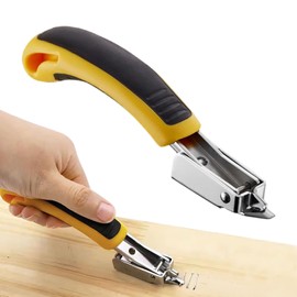 Staple Removers, Upholstery Staple Remover Tool, Heavy Duty Staple Puller Tool with Rubber Handle, Strength Staple Puller Removing for Floor Wooden Case Furniture