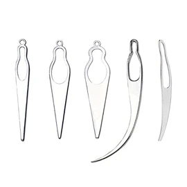 5 Pieces Dreadlocks Tools Hair Interlocking Tool Crochet Needle Sisterlocks Craft Dreadlocks Hair Extensions Locs Tightening Accessories Easyloc Hair Tool (Silver)