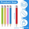 Giant Wooden Pencils 34 cm, Oversized Jumbo Pencils with Cap