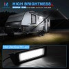 MICTUNING 1pc RV Porch Light, 9" Inch 54W 2000LM Camper