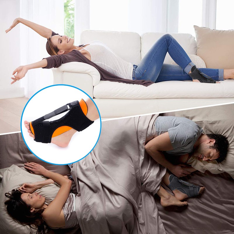 Adjustable Plantar Fasciitis Night Splint Foot Drop Orthotic Brace Night