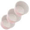 KADAX Soufflé Moulds Set, 3 Pieces, Diameter 9 cm, Crème