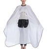 Professional Hair Cutting Cape Salon Apron with Viewing Window White