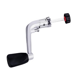 Czhotg Silver Fishing Spin Reel Handle, Fishing Reel Crank Rotary Knob Power Handle, Spin Reels Replacement Grip Parts,Reels & Accessories