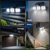 Lazukes Magnetic Solar Lights Outdoor, Motion Sensor Porch RV Light
