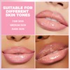 Noerrors 2Pcs Lip Liner Lip Gloss Kit, Nude Pink Lip