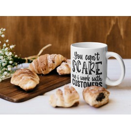 Stuff4 Funny Novelty Gifts - Can't Scare Me - 11oz Ceramic Dishwasher Safe Premium Mugs, Silly Secret Santa Presents, Christmas Mugs for Adults, Birthday Gift for Work Colleague