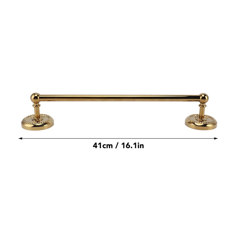All Copper Bathroom Towel Bar European Style Wall Mounted Towel