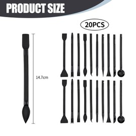 20 Pieces of Plastic Spudger, Gap Cleaning Tool, Disassembly Tool, Multi-Purpose Scraper Tool.
