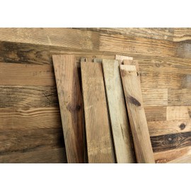 COLAMO 10 Peel and Stick Real Reclaimed Barn Wood Wall Planks,Rustic Wooden Paneling for Wall,Adhesive Weathered Shiplap Boards for Living Room Bed Room Accent Wall,Stick on Farmhouse Wall Wood Panels