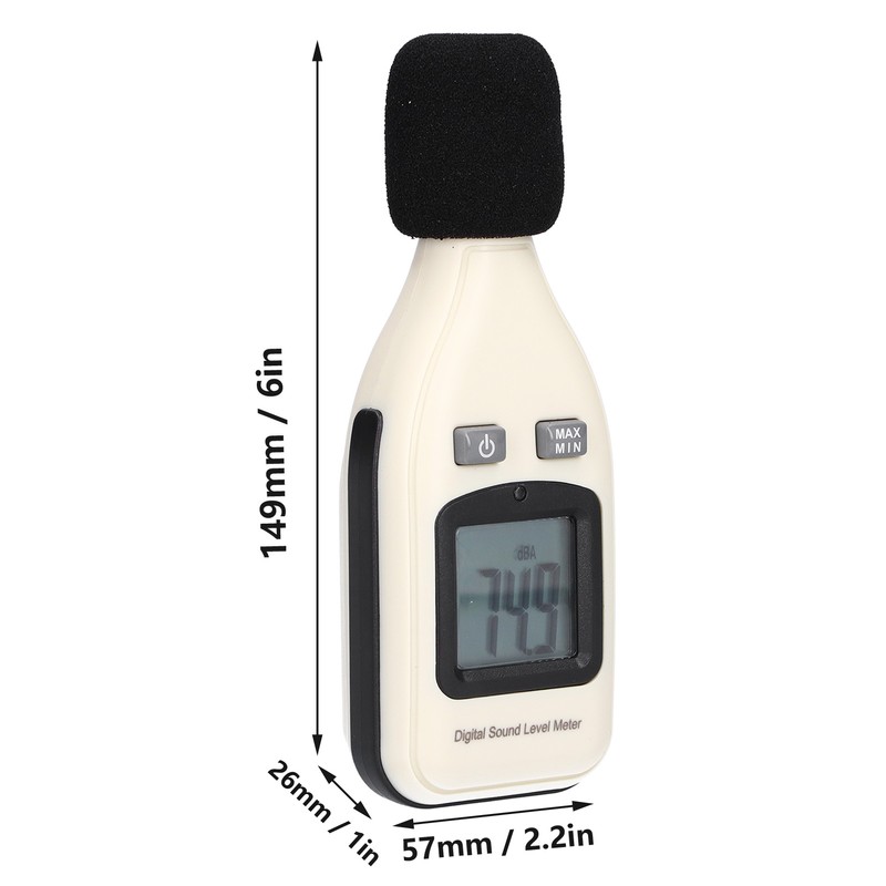 Noise Measure Device Digital Decibel Meter Sound Pressure Level Reader