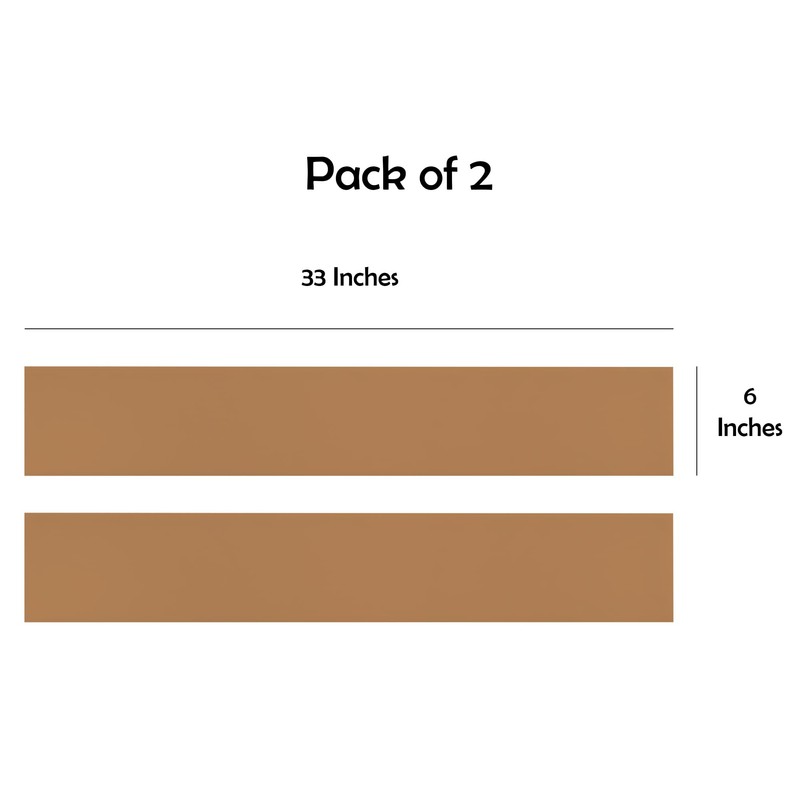 Rubber Bond Kick Plates (2 Pack) 6" x 33" -