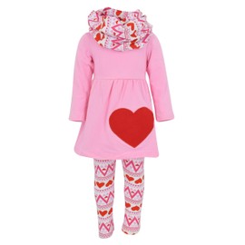 Conjunto de ropa único para bebé y niña, conjunto de 3 piezas a juego con leggings de túnica y bufanda, marrón y naranja , 7 Años