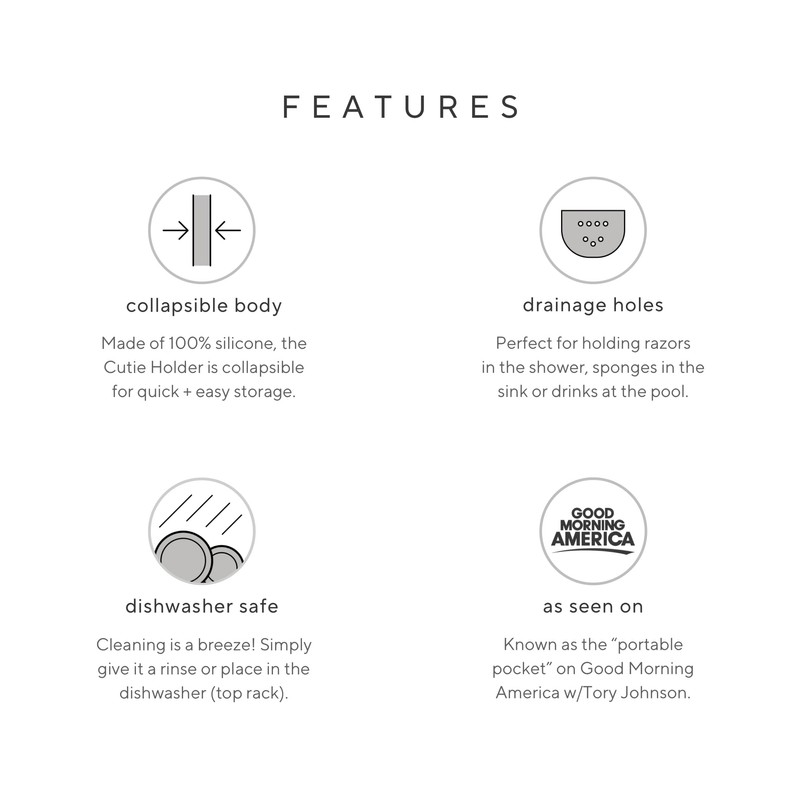 Ryan & Rose Cutie Holder Universal Stroller Cup Holder (Black