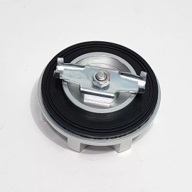 Unbranded SILVER CNC OIL CAP CARBON FIBER FOR MITSUBISHI ECLIPSE TURBO MIRAGE LANCER JDM