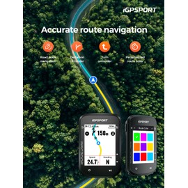 iGPSPORT BSC200Sset Bike Computer With 2.4'' Color Display Bicycle Navigation Continuous Ride Function Motion Detection One-Touch Navigation Compatible Smart Radar Taillight 100+ Types of Data