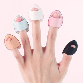 Mini Small Finger Puff Cushion 1P Makeup Foundation Makeup Concealer Blusher Foundation Finger Pang Pang / 미니 작은 핑거 손가락 퍼프 쿠션 1P 메이크업 파운데이션 화장 컨실러 블러셔 파데 핑거팡팡