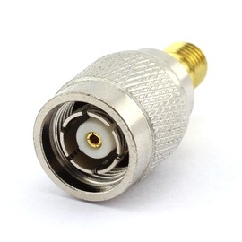 DGZZI Paquete de 2 adaptadores coaxiales RP TNC Macho a SMA Hembra RF TNC a Conector coaxial SMA