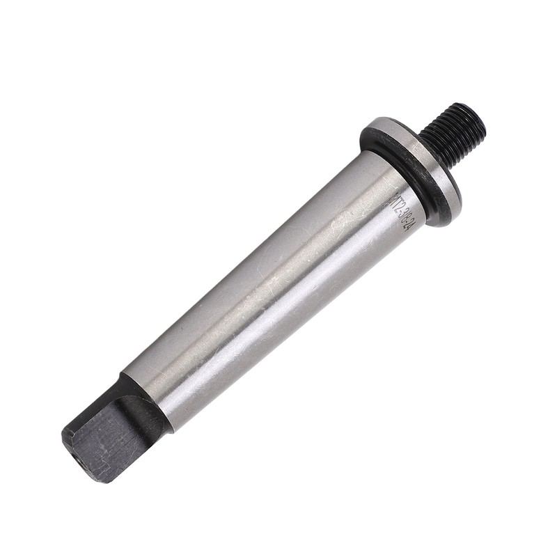 Drill Chuck Arbor MT2 Shank to 3/8in‑24 Threaded Hardened Morse