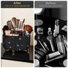 Diesisa Bling Makeup Organizer: 360°Rotating Bling Rhinestone Cosmetic Display Cases