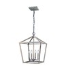 Millennium 3244-MB Transitional Four Light Pendant from Corona Collection Finish,